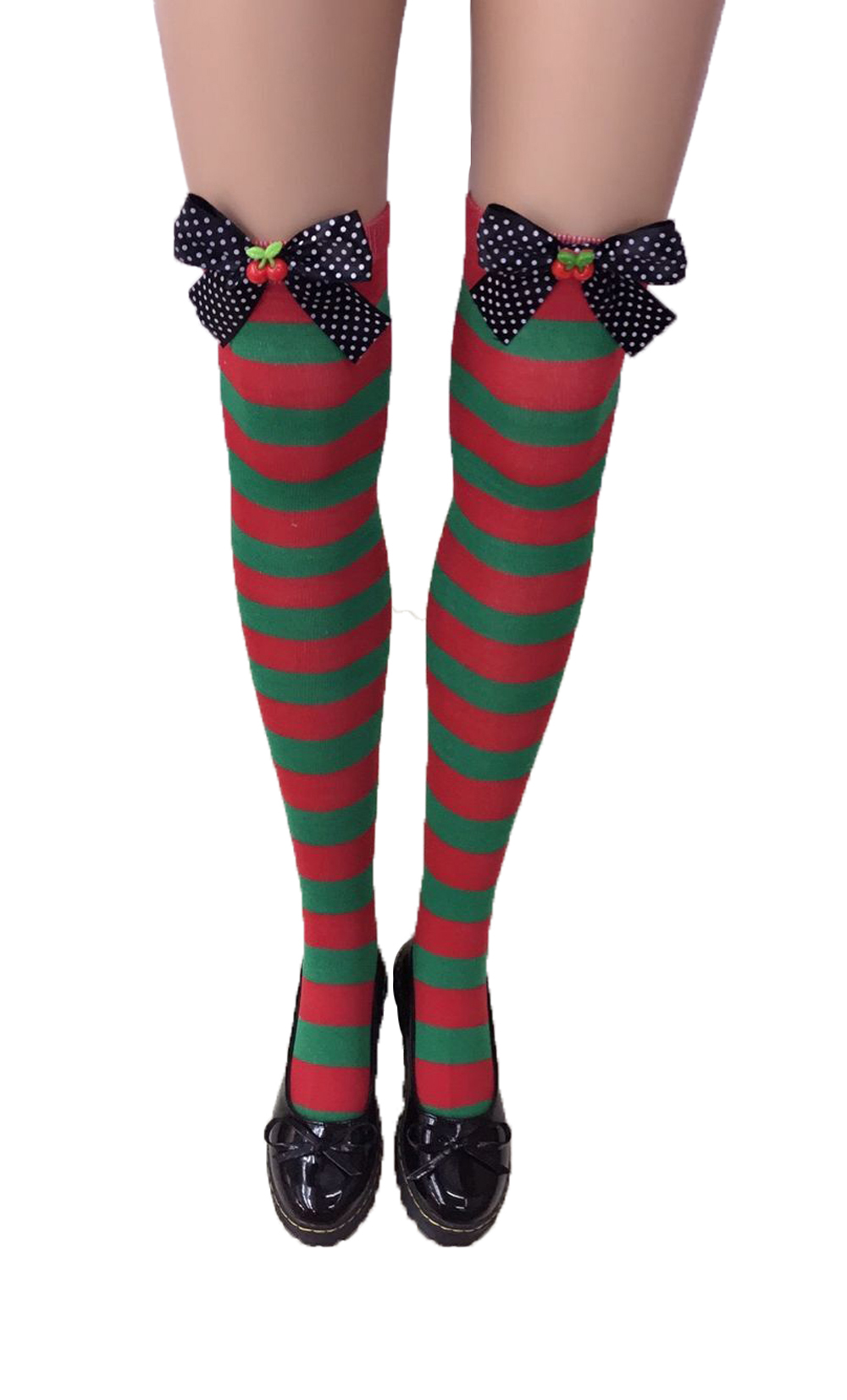 F8192-1 Nylon Cute Sexy Striped Stockings For Halloween